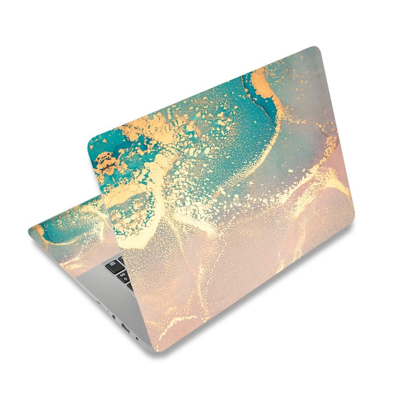 Laptop Stickers Decal,12 13 14 15 15.6 inches Netbook Laptop Skin Sticker Reusable Protector Cover Case for Toshiba Hp Samsung Dell Apple Acer Leonovo Sony Asus Laptop Notebook (Leaf)